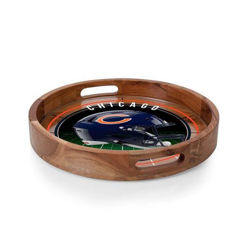 Picnic Time Chicago Bears Barista Serving Tray with Glass Insert - Primary Image