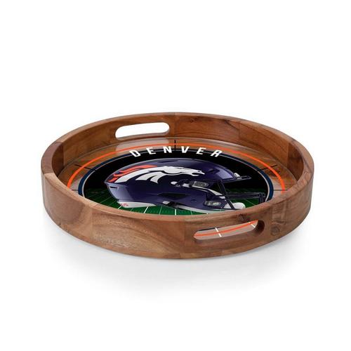 Picnic Time Denver Broncos Barista Serving Tray with Glass Insert - Primary Image