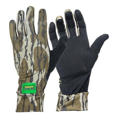 Primos Stretch-Fit Mossy Oak Bottomland Camo Hunting Gloves - Primary Image