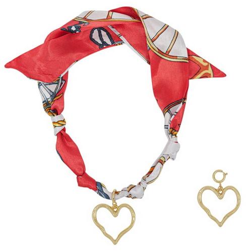 What's Hot Jewelry Knotted Scarf Necklace - Primary Image