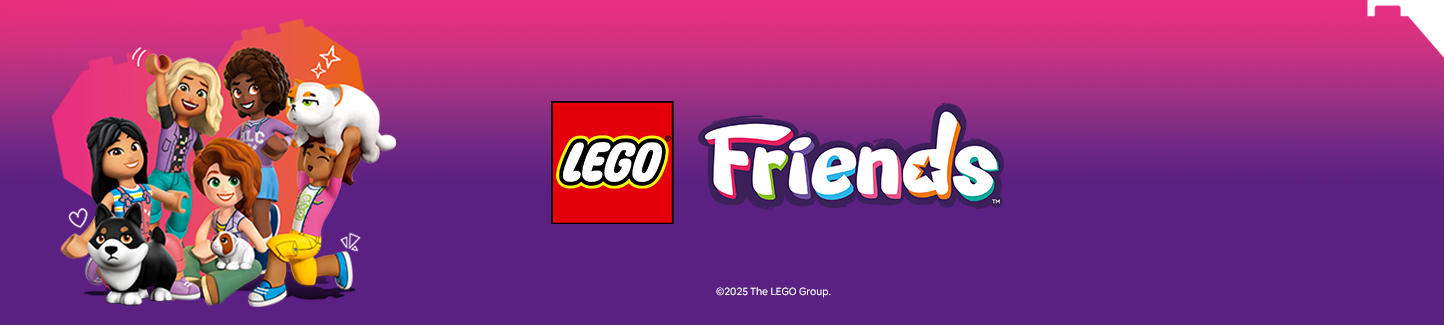 Lego Friends logo and Lego Friends Figures