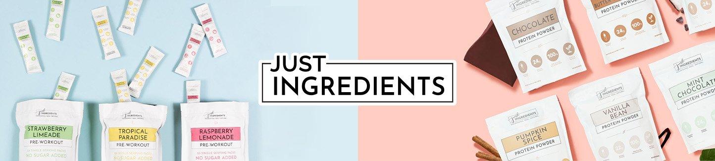 Just ingredients logo and products