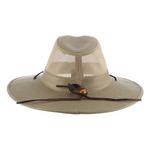 Men's Dorfman-Pacific Twill Mesh Safari Sun Hat - Thumbnail 2 of 3