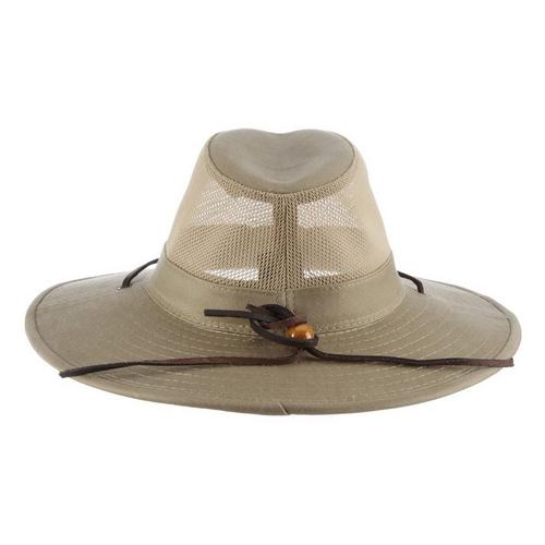 Men's Dorfman-Pacific Twill Mesh Safari Sun Hat - Primary Image