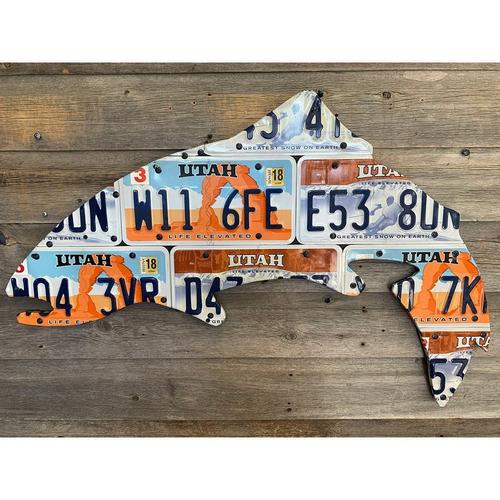 Cody's Fish 24" Utah Trout License Plate Art - Primary Image