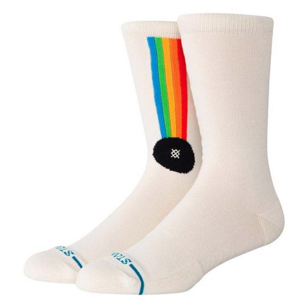 Men's Stance Aperture Crew Socks Medium White