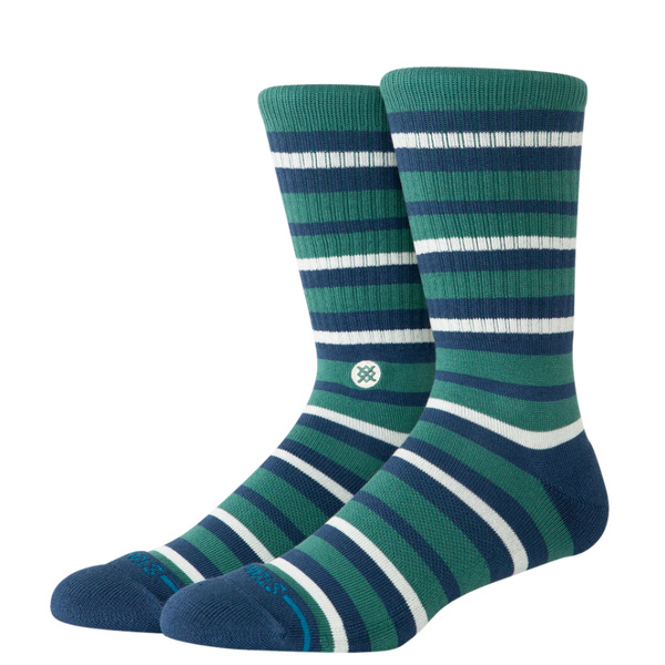 Men's Stance Brett Crew Socks Large Teal