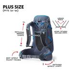 Women's Gregory Amber 44 Plus Size Backpacking Backpack - Thumbnail 4 of 6
