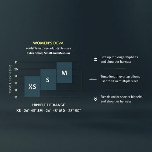 Women's Gregory Deva 60 Backpacking Backpack - Primary Image