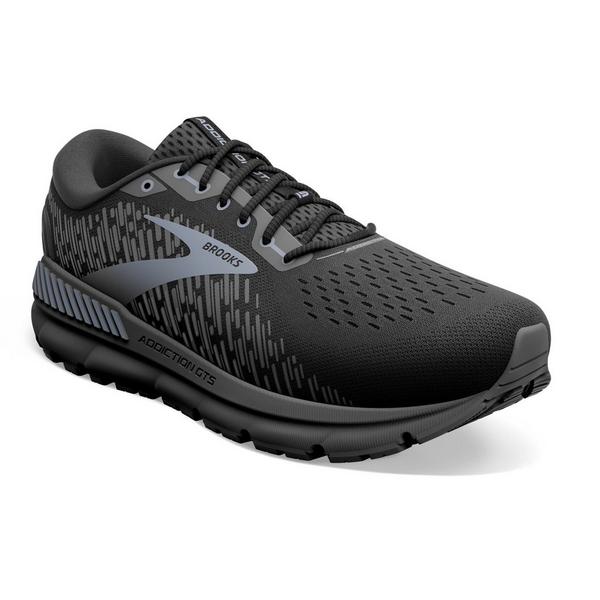 Men's Brooks Addiction GTS 15 Running Shoes 10.5 Extra Wide Black/Black/Ebony