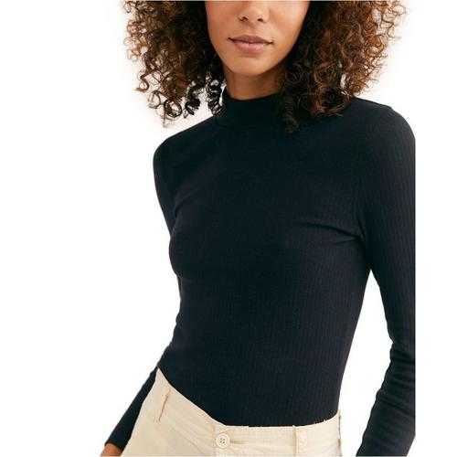 Women's Free People Rickie Long Sleeve Mock Neck Shirt - Primary Image