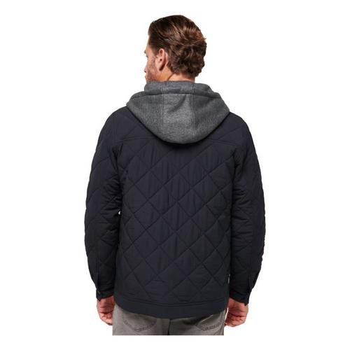 Men's TravisMathew Grey Wave Hooded Puffer Jacket - Primary Image