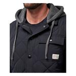 Men's TravisMathew Grey Wave Hooded Puffer Jacket - Thumbnail 4 of 4