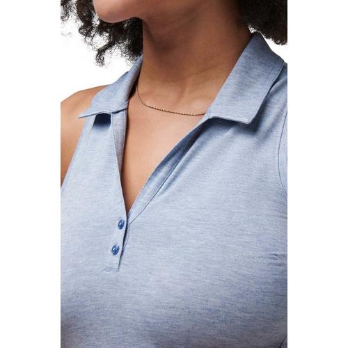 Women's TravisMathew Featherweight Sleeveless V-Neck Polo - Primary Image