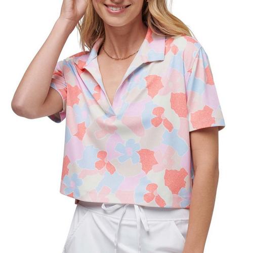 Women's TravisMathew Deco District V-Neck Polo - Primary Image