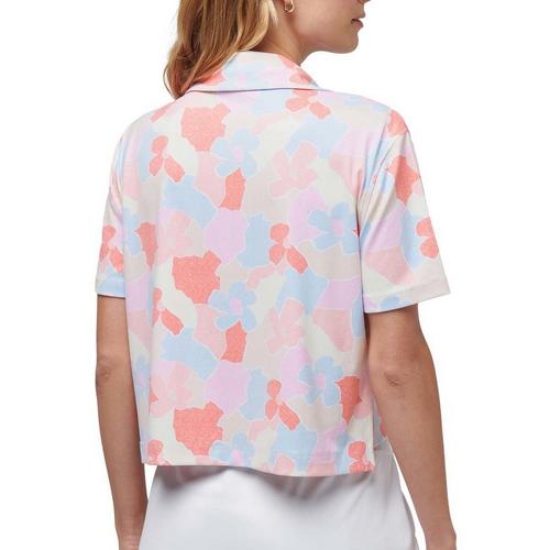 Women's TravisMathew Deco District V-Neck Polo - Primary Image