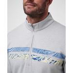 Men's TravisMathew Upgraded Chest Stripe Long Sleeve 1/4 Zip - Thumbnail 3 of 3