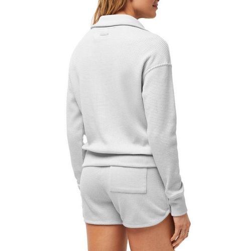 Women's TravisMathew Long Weekend Long Sleeve Henley - Primary Image