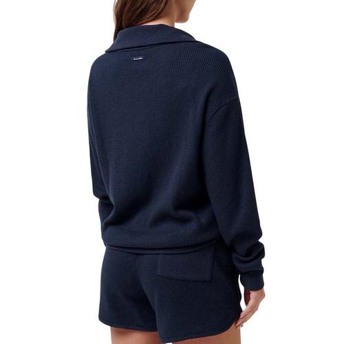 Women's TravisMathew Long Weekend Long Sleeve Henley - Primary Image
