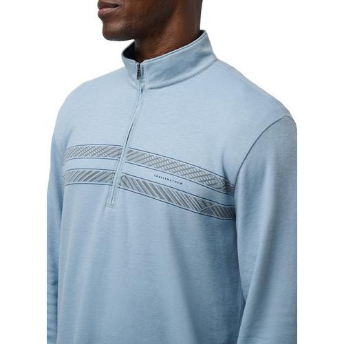 Men's TravisMathew Continent Long Sleeve 1/4 Zip - Primary Image