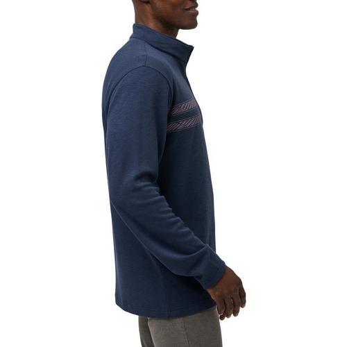 Men's TravisMathew Continent Long Sleeve 1/4 Zip - Primary Image
