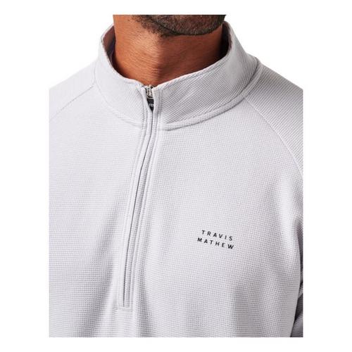 Men's TravisMathew Performance Waffle Long Sleeve 1/4 Zip - Primary Image
