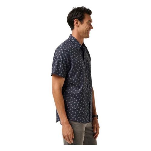 Men's TravisMathew Techwoven Grey Wind Button Up Shirt - Primary Image
