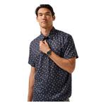 Men's TravisMathew Techwoven Grey Wind Button Up Shirt - Thumbnail 5 of 5