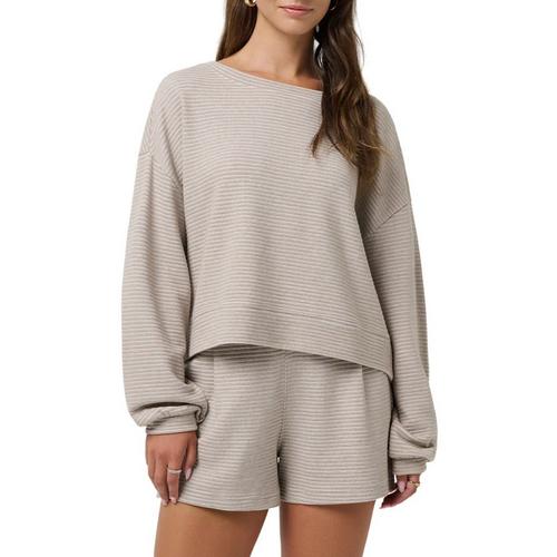 Women's TravisMathew Costal Rib Yacht Me Crewneck Sweatshirt - Primary Image