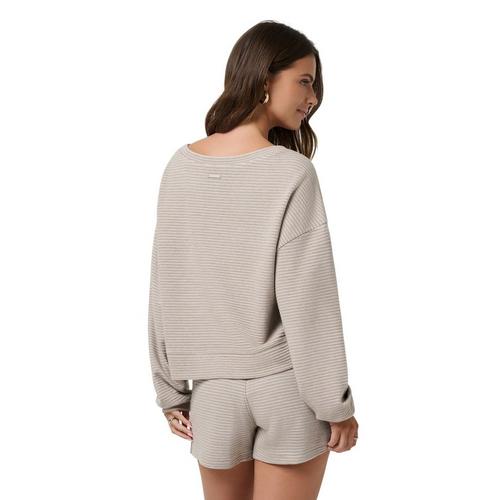 Women's TravisMathew Costal Rib Yacht Me Crewneck Sweatshirt - Primary Image