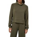 Women's TravisMathew Skyloft Soft Funnel Neck Long Sleeve Mock Neck Oversized Shirt - Thumbnail 1 of 7