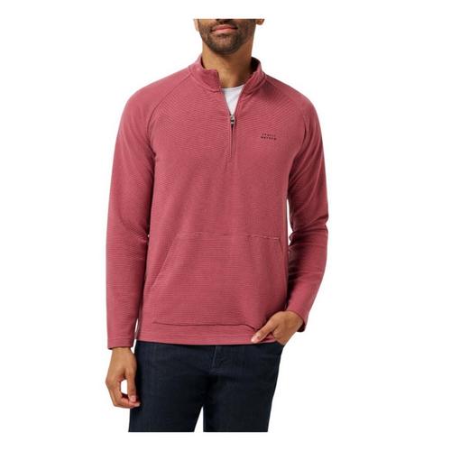 Men's TravisMathew Performance Waffle Long Sleeve 1/4 Zip - Primary Image