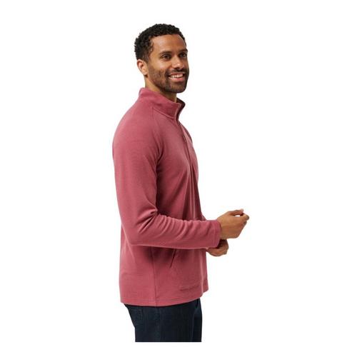 Men's TravisMathew Performance Waffle Long Sleeve 1/4 Zip - Primary Image