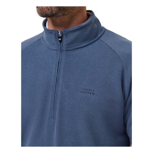 Men's TravisMathew Performance Waffle Long Sleeve 1/4 Zip - Primary Image