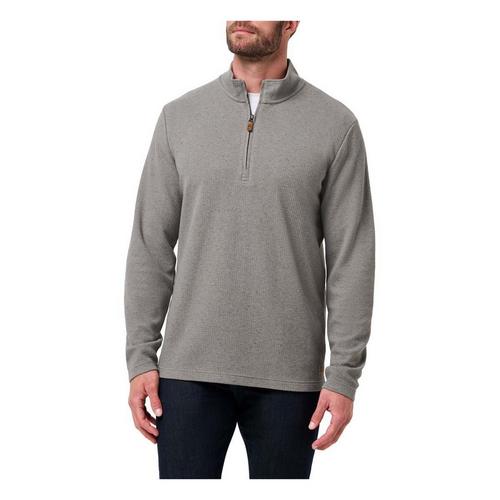 Men's TravisMathew Airport Lounge Long Sleeve 1/4 Zip - Primary Image
