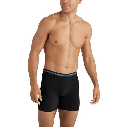 Men's Tommy John Comfort Micro Mid-Length 3 Pack Boxer Briefs - Primary Image