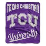 TheNorthwest TCU Horned Frogs Signature Raschel Throw Blanket - Thumbnail 1 of 3