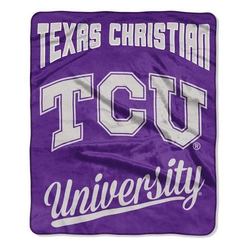 TheNorthwest TCU Horned Frogs Signature Raschel Throw Blanket - Primary Image