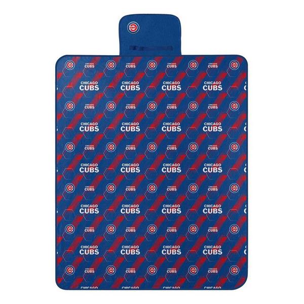 TheNorthwest Chicago Cubs Hex Stripe Picnic Blanket