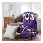TheNorthwest TCU Horned Frogs Signature Raschel Throw Blanket - Thumbnail 3 of 3