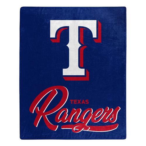 TheNorthwest Texas Rangers Signature Raschel Throw Blanket - Primary Image