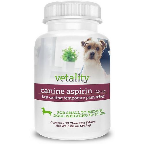 Vetality Canine Aspirin 75 Ct Small to Medium Dogs - Primary Image