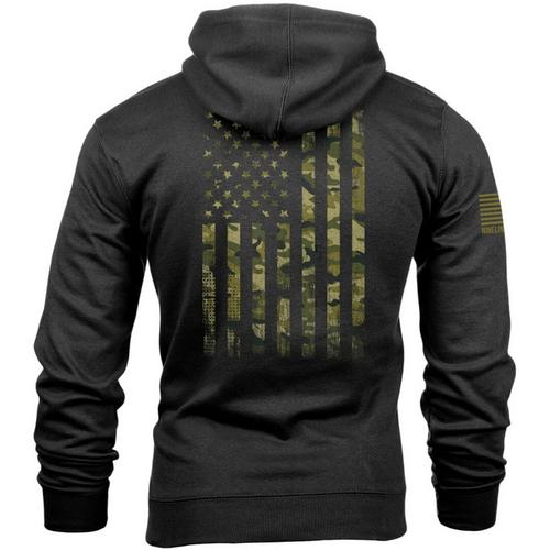 Men's Nine Line Tri-Blend American Camo Hoodie - Primary Image