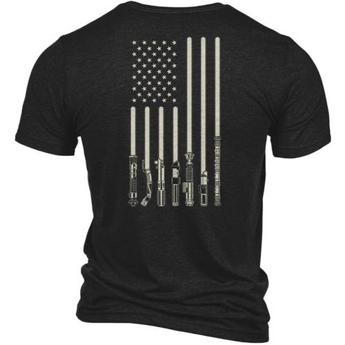 Men's Nine Line Saber Flag T-Shirt - Primary Image