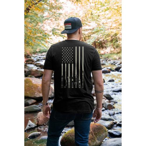 Men's Nine Line Saber Flag T-Shirt - Primary Image