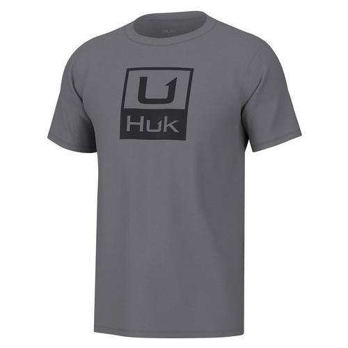 Men's Huk Stacked Logo T-Shirt