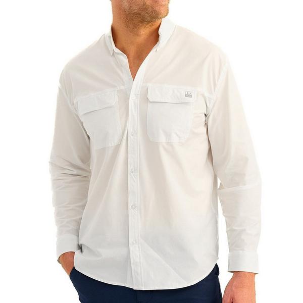 HUK Men's  A1A Long Sleeve Button Up Shirt