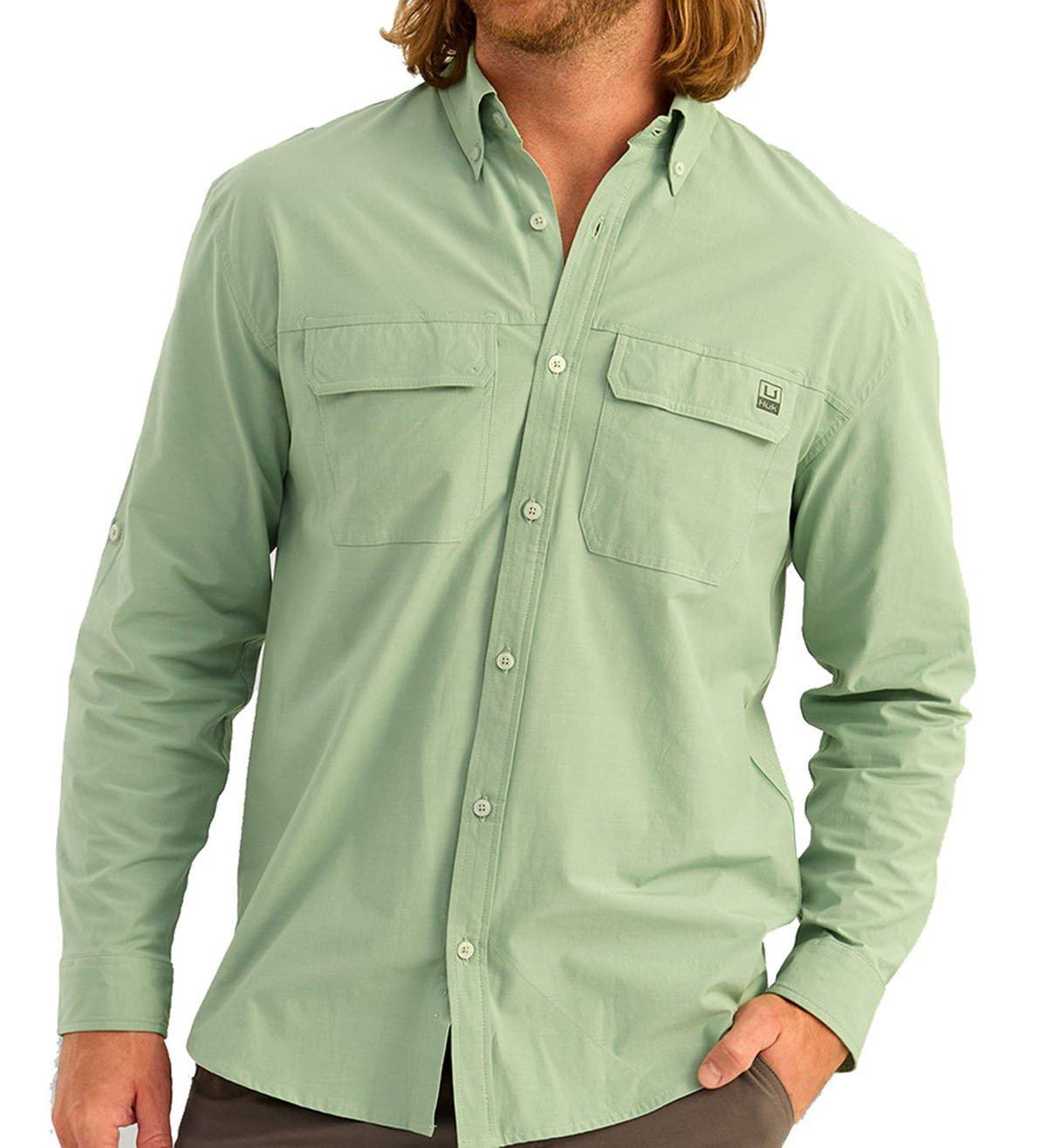 Men's Huk A1A Long Sleeve Button Up Shirt - Huk
