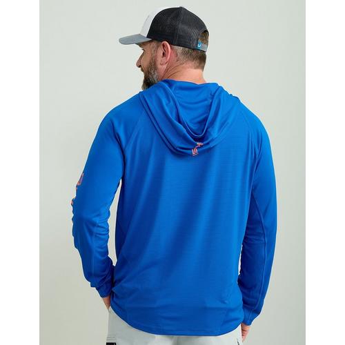Men's Huk Icon Performance Knit Long Sleeve Hooded T-Shirt - Primary Image