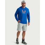 Men's Huk Icon Performance Knit Long Sleeve Hooded T-Shirt - Thumbnail 3 of 3